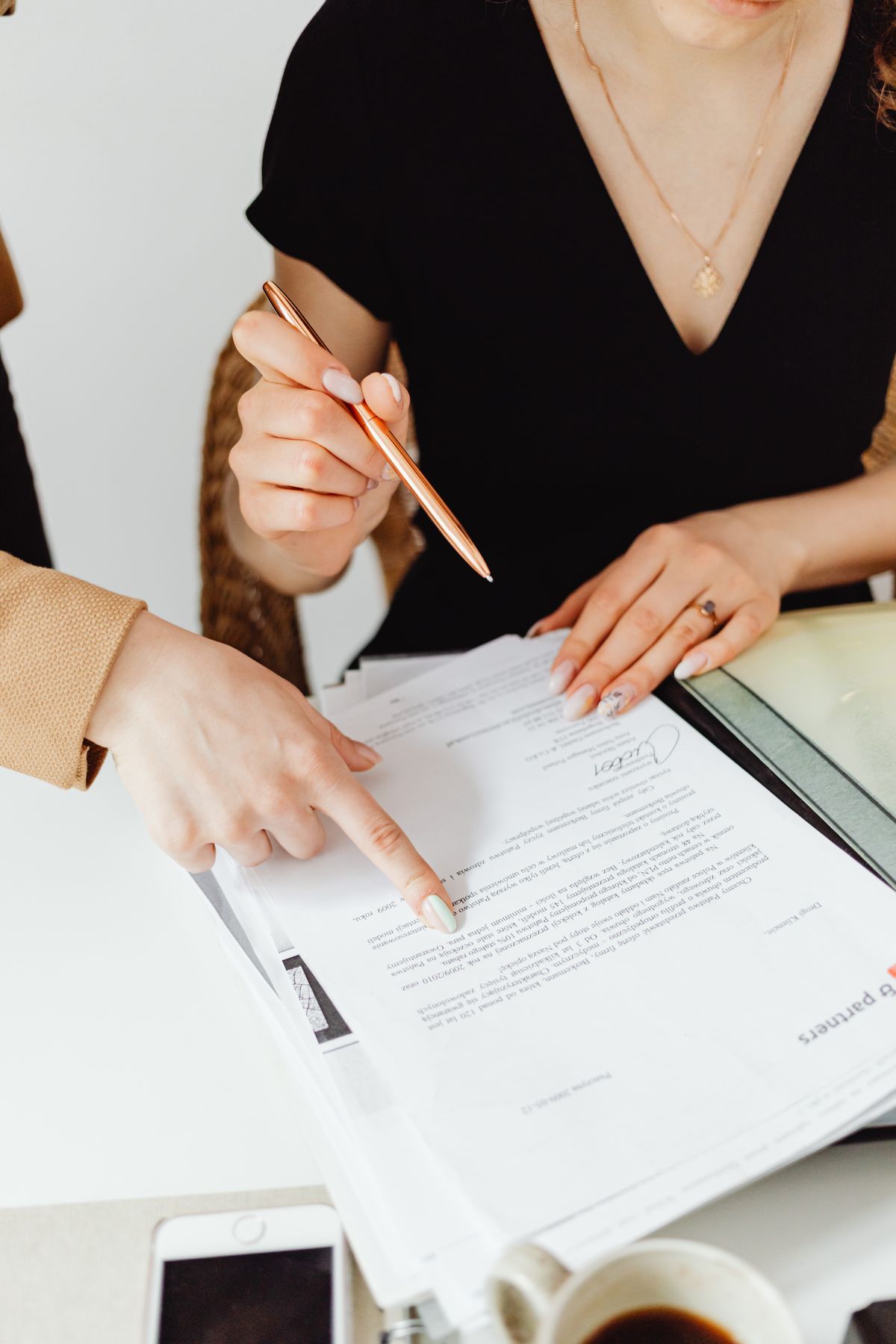 Tax planning notes and calculator on a desk